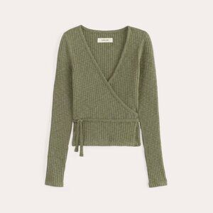 Everlane Cozy Rib Wrap Top